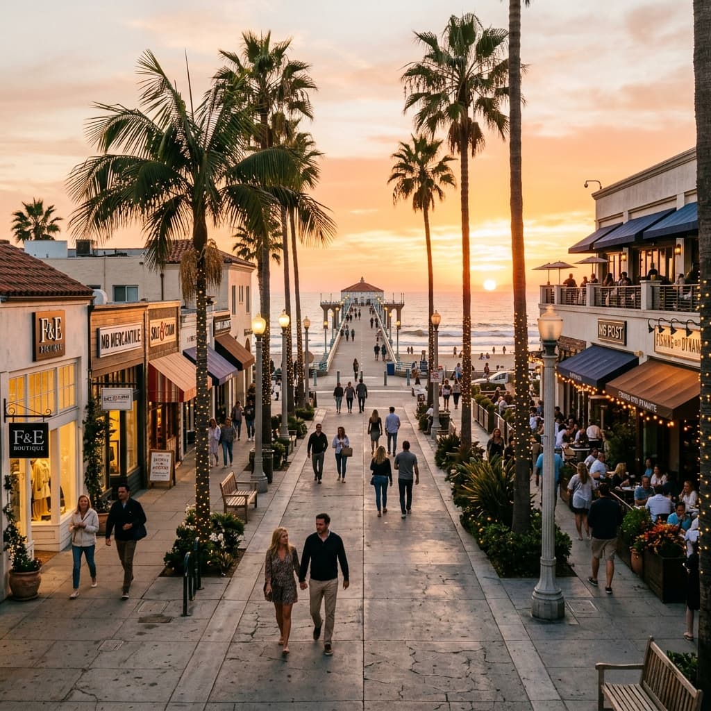 Downtown Manhattan Beach in Manhattan Beach