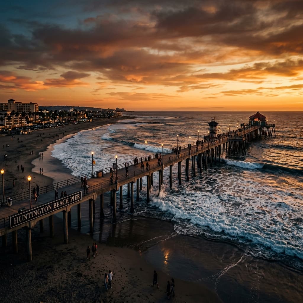 Huntington Beach Pier in Huntington Beach